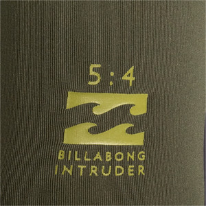 2023 Billabong Hombres Intruder 5/4mm Back Zip Neopreno F45M95 - Antique Black